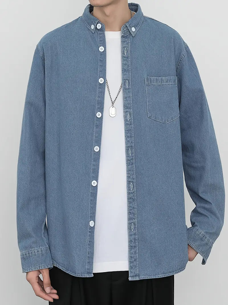 Chemise en jean décontractée