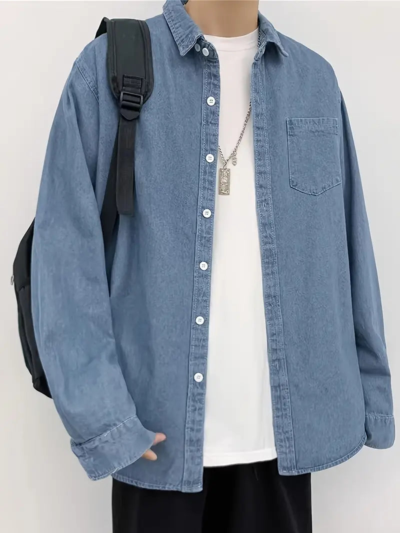 Chemise en jean décontractée