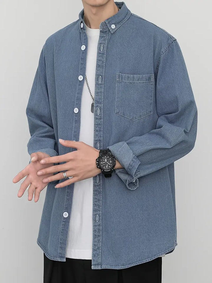 Chemise en jean décontractée