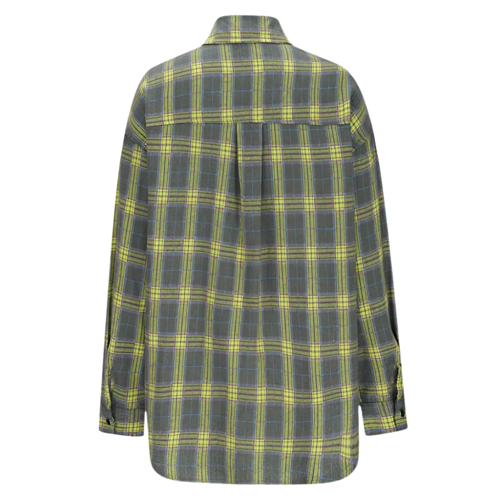 Chemise à Carreaux à Manches Longues pour Femme