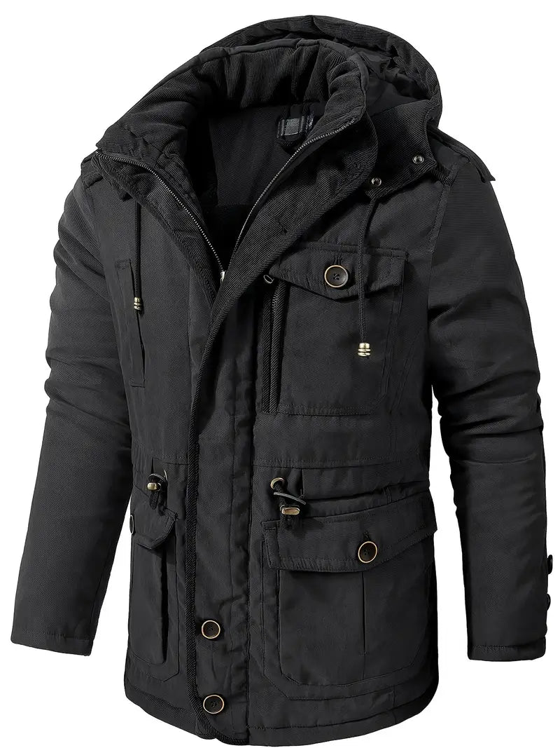 Veste d'hiver à capuche pour hommes