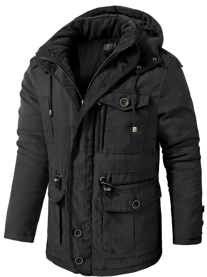 Veste d'hiver à capuche pour hommes