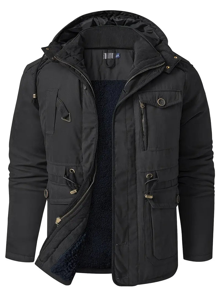 Veste d'hiver à capuche pour hommes