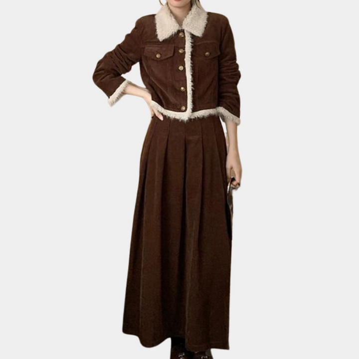Ensemble de veste et de jupe pour femmes