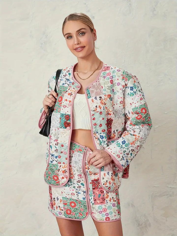 Ensemble de veste et de jupe pour femmes