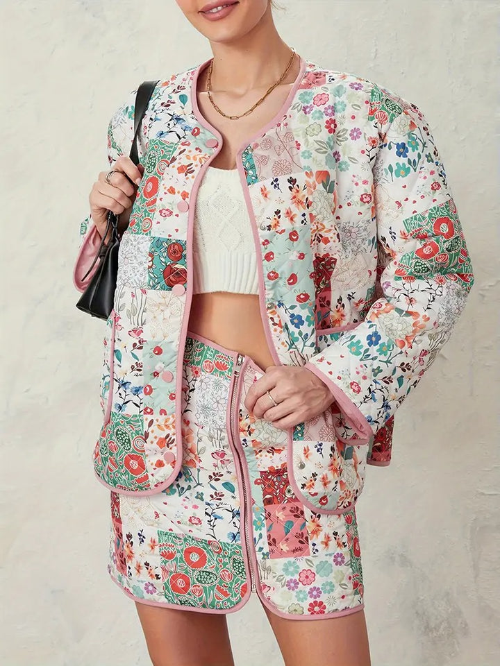 Ensemble de veste et de jupe pour femmes